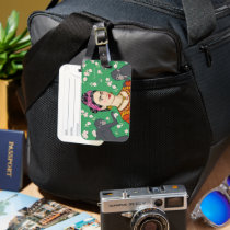 Frida Kahlo Monkey Graphic Luggage Tag