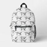 Frida Kahlo Monogram &quot;FK&quot; Signature Pattern Printed Backpack