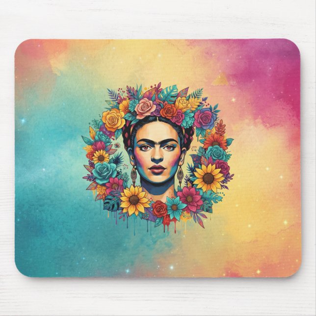 Frida Kahlo Mouse Pad (Front)