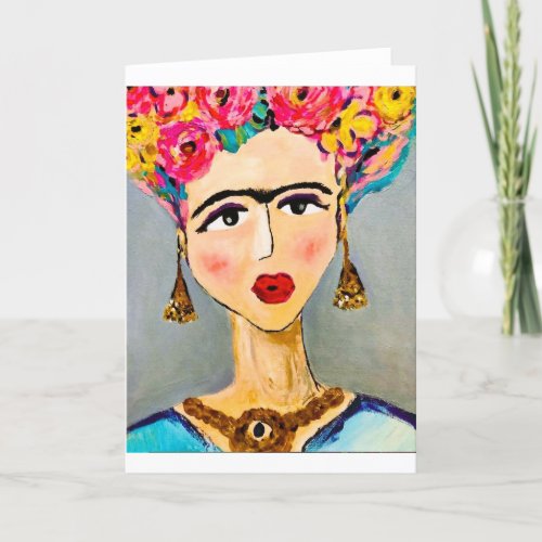  Frida Kahlo Note Card Blank Inside