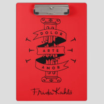 Frida Kahlo | Pain Art Love Clipboard