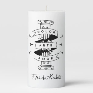 Frida Kahlo Pain Art Love Pillar Candle