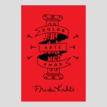 Frida Kahlo | Pain Art Love Poster