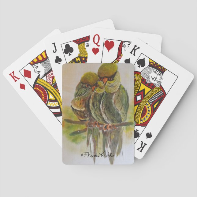 Frida Kahlo Painted Birds Poker Cards (Back)