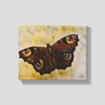 Frida Kahlo Painted Butterfly Canvas Print