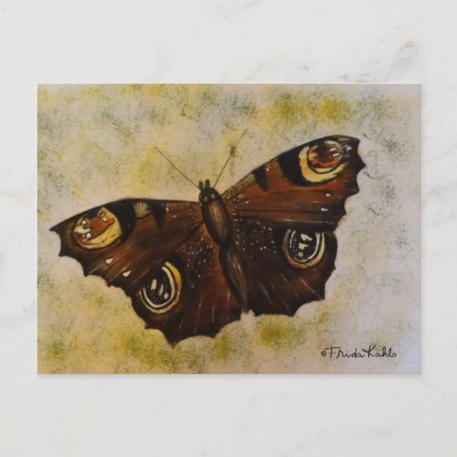 Frida Kahlo Painted Butterfly Postcard