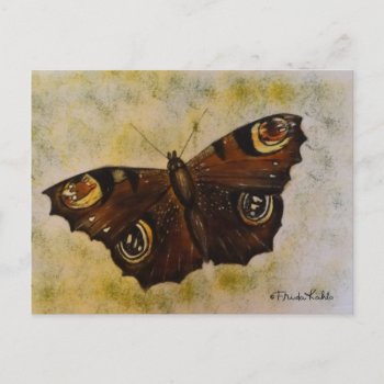 Frida Kahlo Painted Butterfly Postcard by fridakahlo at Zazzle