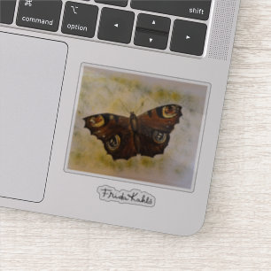 Frida Kahlo Painted Butterfly Sticker