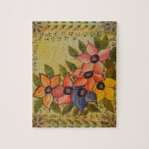 Frida Kahlo Painted Flores Jigsaw Puzzle
