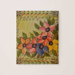 Frida Kahlo Painted Flores Jigsaw Puzzle