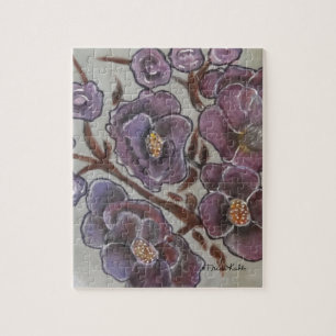 Frida Kahlo Painted Flowers Jigsaw Puzzle