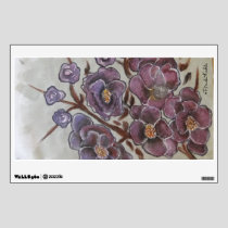 Frida Kahlo Painted Flowers Wall Sticker
