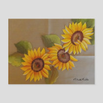 Frida Kahlo Painted Sunflowers Postcard