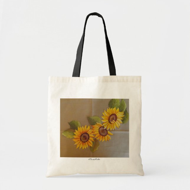 Frida Kahlo Painted Sunflowers Tote Bag (Front)