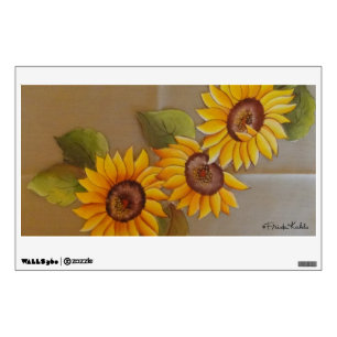 Frida Kahlo Painted Sunflowers Wall Sticker