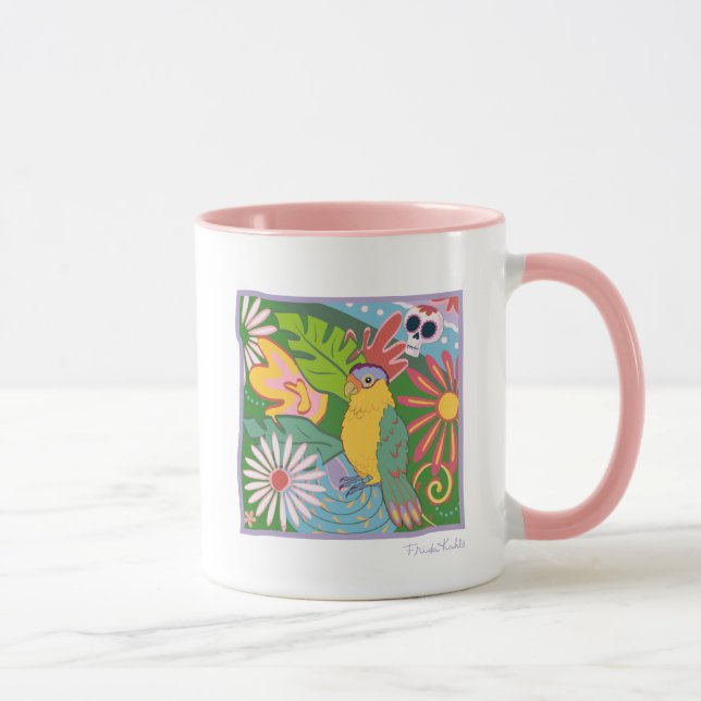 Frida Kahlo Parrot Graphic Mug (Right)