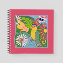 Frida Kahlo Parrot Graphic Notebook