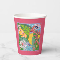 Frida Kahlo Parrot Graphic Paper Cups