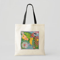 Frida Kahlo Parrot Graphic Tote Bag