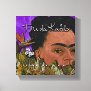 Frida Kahlo Pasion Por La Vida Canvas Print