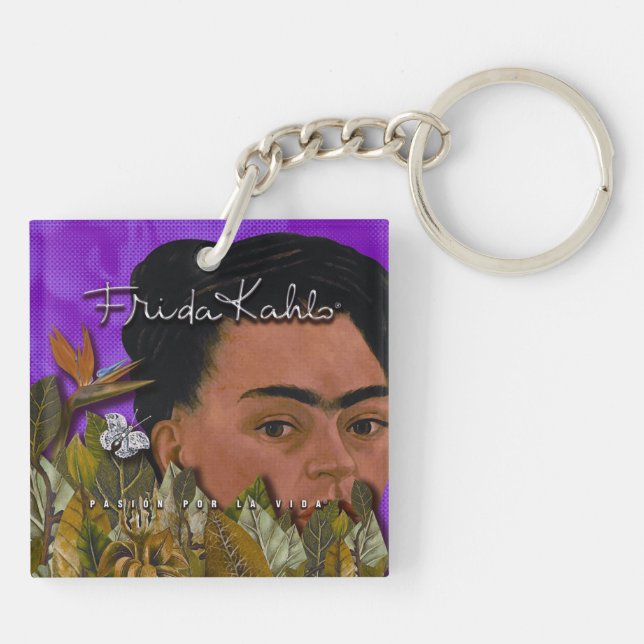 Frida Kahlo Pasion Por La Vida Keychain (Back)