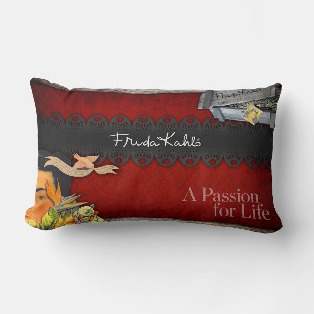 Frida Kahlo - Passion for Life Lumbar Pillow (Front)