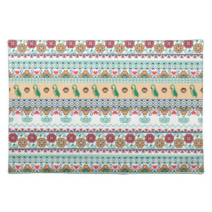 Frida Kahlo Patrón de Colores Placemat