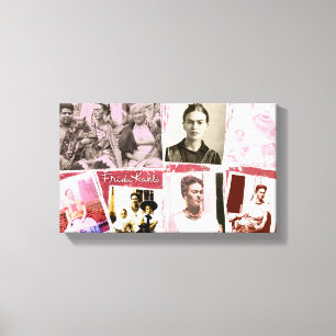 Frida Kahlo Photo Montage Canvas Print