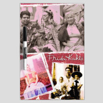 Frida Kahlo Photo Montage Dry-Erase Board