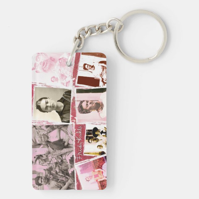 Frida Kahlo Photo Montage Keychain (Back)