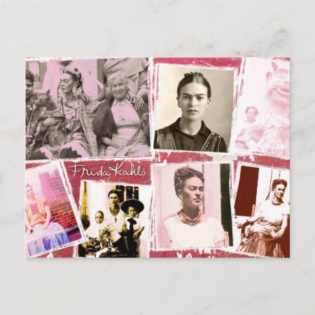 Frida Kahlo Photo Montage Postcard