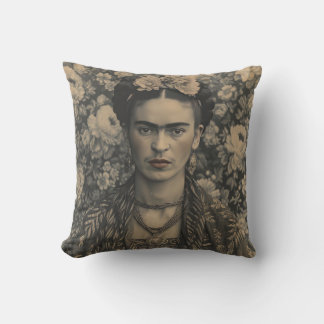 Frida Kahlo Pillow, Cushion, Frida Decor Throw Pillow