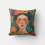 Frida Kahlo Pillow, Cushion, Frida Decor Throw Pillow