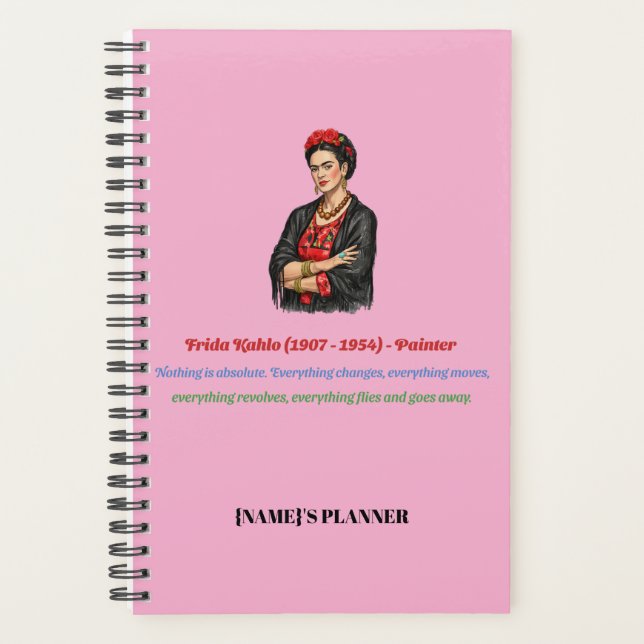 Frida Kahlo Planner (Front)