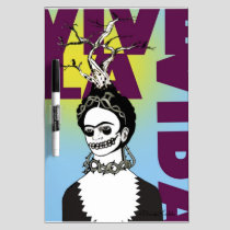 Frida Kahlo Pop Art Portrait Dry Erase Board