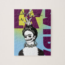Frida Kahlo Pop Art Portrait Jigsaw Puzzle