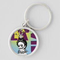 Frida Kahlo Pop Art Portrait Keychain