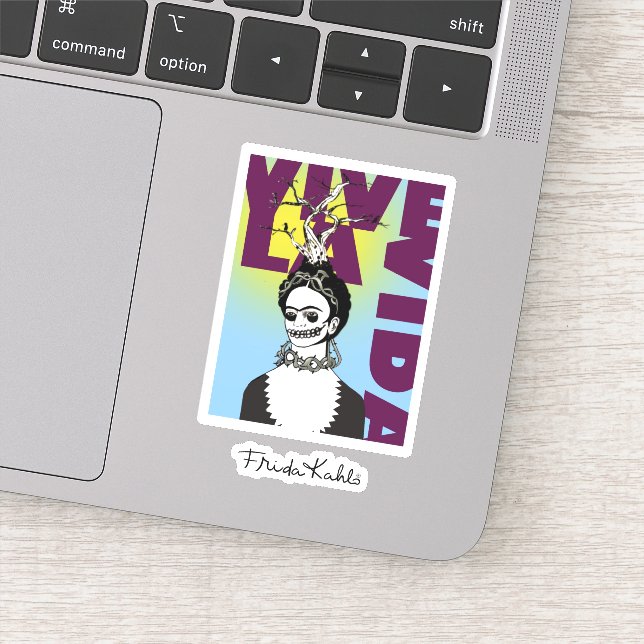 Frida Kahlo Pop Art Portrait Sticker (Detail)