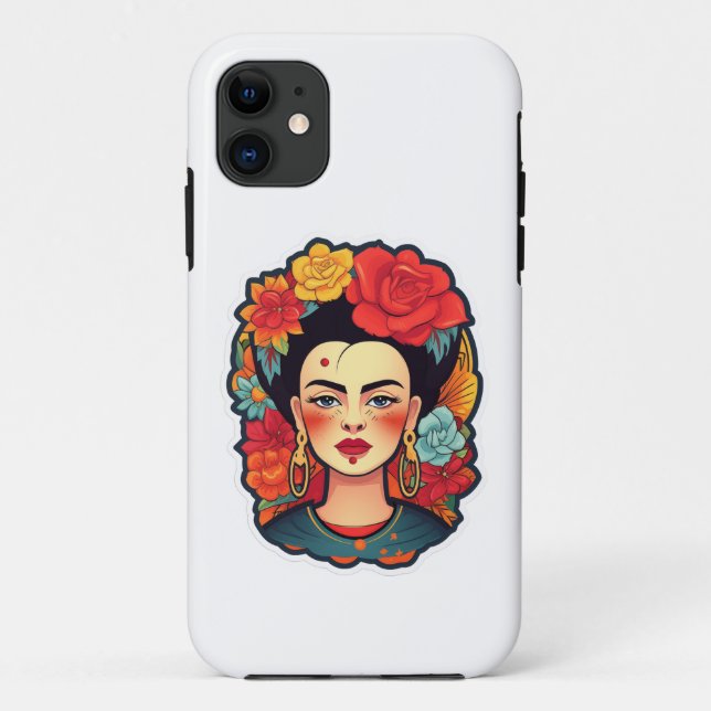Frida Kahlo Portrait Art  Case-Mate iPhone Case (Back)