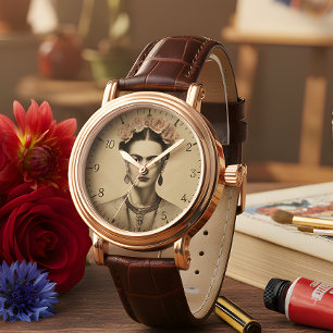 Frida Kahlo Portrait - Retro Surreal Watch