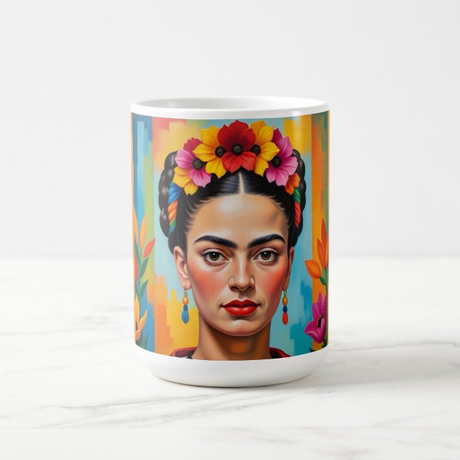 Frida Kahlo Print Coffee Mug (Center)
