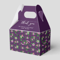 Frida Kahlo | Purlpe Floral Bouquet Pattern Favor Boxes