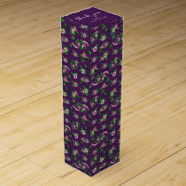 Frida Kahlo | Purlpe Floral Bouquet Pattern Wine Box