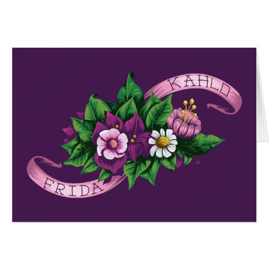 Frida Kahlo | Purple Floral Bouquet (Front Horizontal)