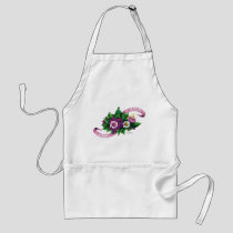 Frida Kahlo | Purple Floral Bouquet Adult Apron