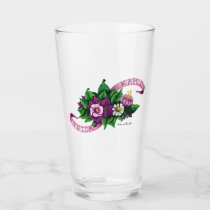 Frida Kahlo | Purple Floral Bouquet Glass