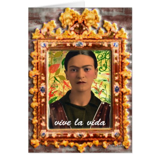 Frida Kahlo Reflejando Cards (Front)