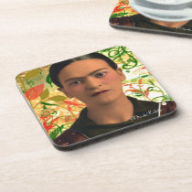 Frida Kahlo Reflejando Drink Coaster