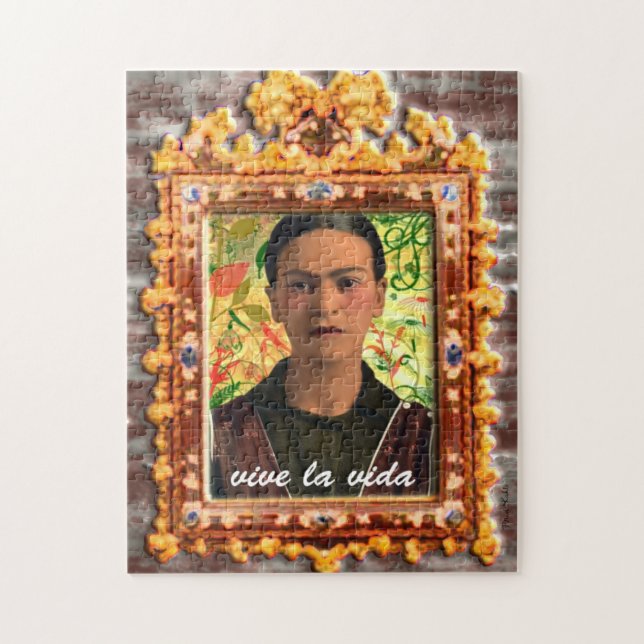 Frida Kahlo Reflejando Jigsaw Puzzle (Vertical)