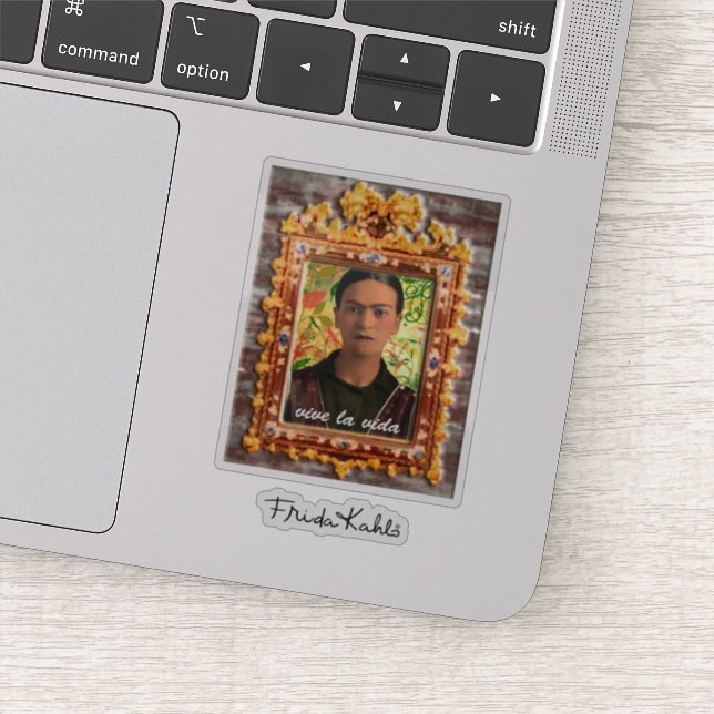 Frida Kahlo Reflejando Sticker (Detail)